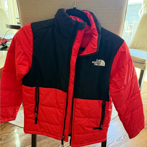The North Face Kids Red and Black Jacket - Picture 1 of 3